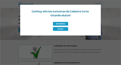 Desktop Screenshot of cadastro-certo.com